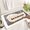 thumbnail image 4 of TopLLC Bathroom Rugs, Home Summer Carpet Front Door Carpet Super Absorbent Quick Drying Rubber Backing Non-slip Floor Mat Washable Super Soft Bathtub Carpet Bathroom Carpet Bathroom Rugs, 4 of 7