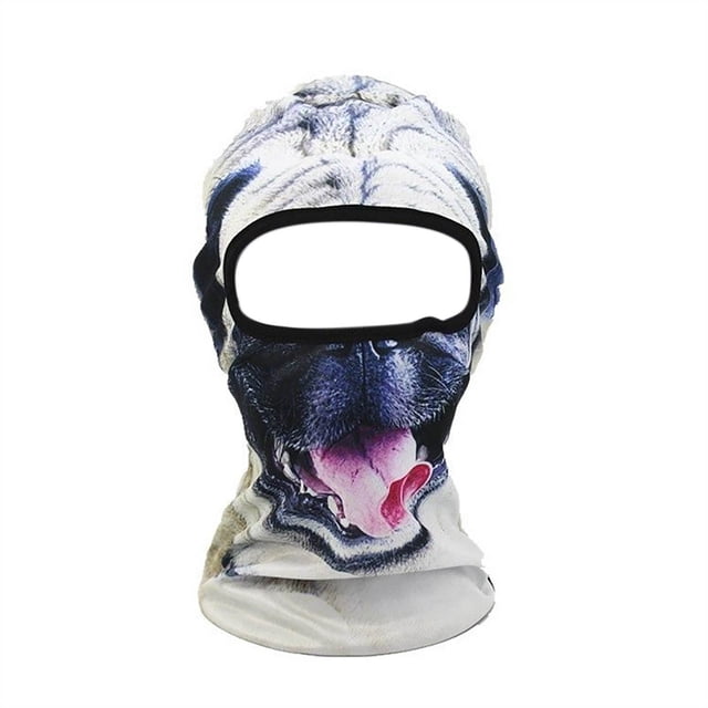 Face for Cycling - 3D Animal Ski Face with Ears for Music Festivals Raves Halloween Outdoor Activities