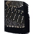 thumbnail image 5 of Womens Oversize Hand Beaded Fringed Sequin Evening Shawl Wrap, 5 of 5