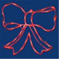 thumbnail image 1 of Vickerman X490542 LED Bow Window Lighted Decor with Red Lights - 15 x 15 in., 1 of 3