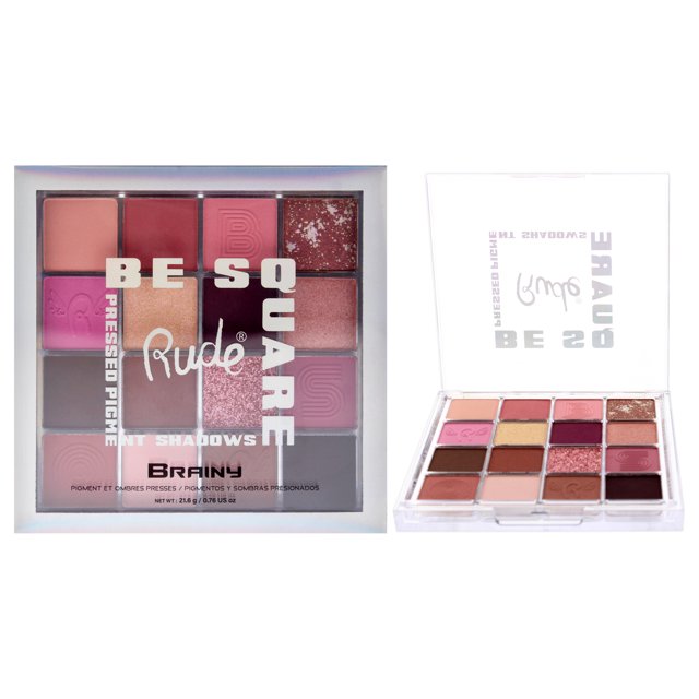 Be Square Pressed Pigments and Shadows - Brainy by Rude Cosmetics for Women - 0.76 oz Makeup