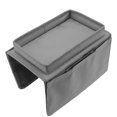thumbnail image 4 of Sofa Tray, Ample Space Couch Arm Table Foldable  For Home Grey, 4 of 8