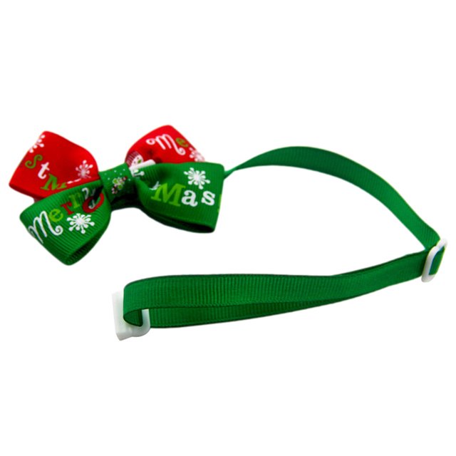 Christmas Small Pet Collar Tie Adjustable Necktie Handmade Party 2 5 3 1 Accessory Decoration Xmas Gift