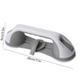 thumbnail image 3 of Suction Grab Bar for Shower 12 In Gray Plastic Bathroom Safety Handrail for Seniors Removable Without Drilling, 3 of 8