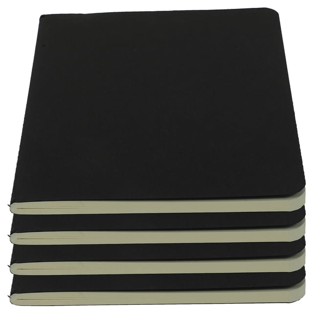 SHISUYAN 4pcs Professional Painting Book Creative Sketch Book Notepad Graffiti Book Sketch Pads. A set of four compact sketchbooks with black covers and smooth pages, suitable for dry media, markers, and ink. Each book measures 14.50 x 10.50 x 0.40 cm, making them portable and ideal for students, professionals, or outdoor sketching. Designed to keep artwork vibrant and long-lasting.