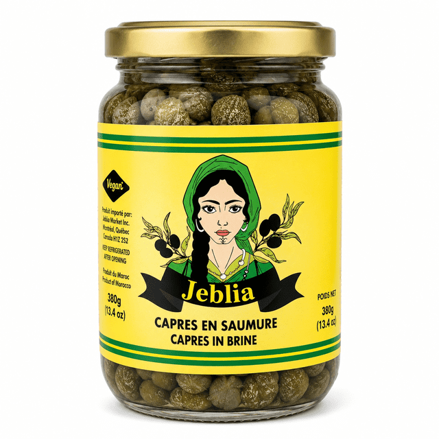Jeblia Moroccan Capers Pickled in Brine 380g