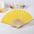 thumbnail image 2 of Rinsvye Solid Fan Folding Hand Fan Party Wedding Hand Dance Tissue Flowers for Crafts Held Silk Pattern Color You Did it Decorations for Party Tools & Home Improvement, 2 of 3