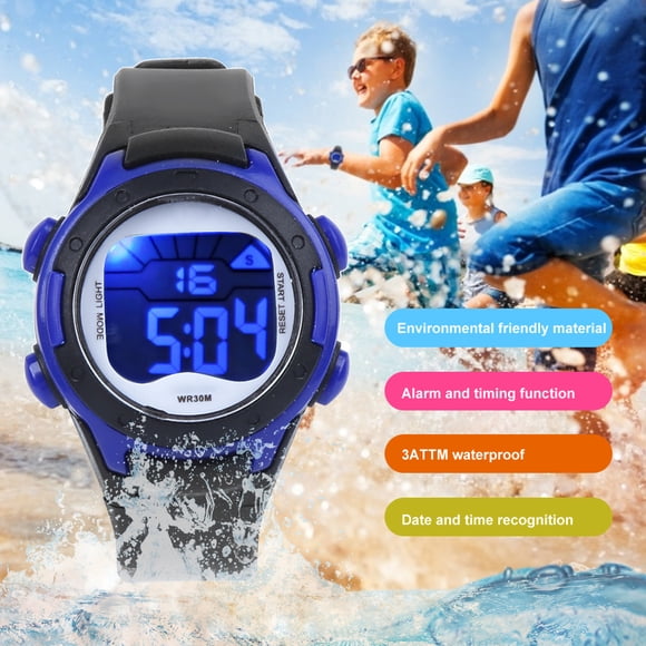 Pu And Abs Material 3ATM Waterproof Electronic Wristwatch, Electronic Watch, School For Boys Travel Kids