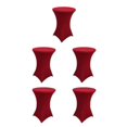 thumbnail image 1 of Wweixi Versatile Elastic Cocktail Table Set Fitting For Any Occasion Environmentally Friendly Polyester red 5Set, 1 of 6