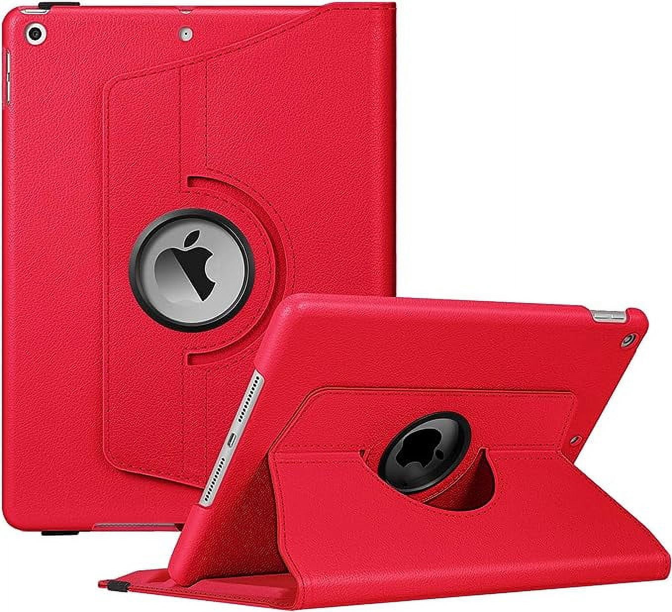 Rotating Case for iPad Mini 7 (A17 Pro) 2024/ iPad Mini 6 (6th Generation 8.3 Inch) - 360 Degree Swiveling Stand Protective Back Cover, Auto Wake/Sleep - Purple
