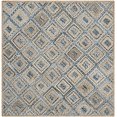 thumbnail image 4 of Safavieh Cape Cod Tapis en Jute Fait Main 8Square Naturel et Bleu, 4 of 5