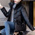 thumbnail image 4 of LSLJS Manteau Chaud pour Femmes avec Poches, Long Manteau d'Hiver à Manches, Parka en Duvet, 4 of 4