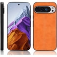 thumbnail image 5 of KOMI Phone Case for Google Pixel 9, Case for Google Pixel 9 Pro Cow-Like PU Leather Style Protector Cover, Non-Slip Shockproof Cover for Google Pixel 9/9 Pro Case Yellow, 5 of 5