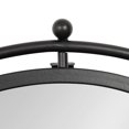 thumbnail image 3 of Kate and Laurel Baron Modern Pivot Mirror, 21 Inch Diameter, Black, Decorative Adjustable Wall Mirror, 3 of 7