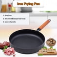 thumbnail image 1 of Non-stick Frying Pan Iron Pan Iron Skillet Cookware Deep Frying Pan Iron Pot, 1 of 8