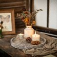thumbnail image 4 of CHUANK Wood Round Tray 11” Rustic Decorative Small Tray for Table Decor Whitewashed, 4 of 7