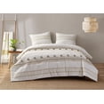 thumbnail image 2 of Beco Home Pom Pom Stripe 3 Piece Reversible Comforter Set, 2 of 7