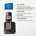 thumbnail image 3 of Panasonic DECT 6.0 Expandable Cordless Phone with Call Block - 1 Cordless Handset - KX-TGC380CB (Black), 3 of 9