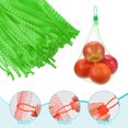 thumbnail image 4 of 100 Pack Reusable Mesh Produce Bags, 40cm/16 Inch Washable Net Storage Bags Reusable Storage Bags with Plastic Buckle for Fresh Fruit Vegetables Seafood, Green, 4 of 6
