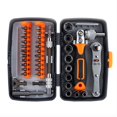 thumbnail image 2 of Hand Tool Set General Household Repair Hand Tool Kit with Plastic Toolbox Storage Case Socket Wrench Screwdriver repair tool key ,Widely Compatible, 2 of 6