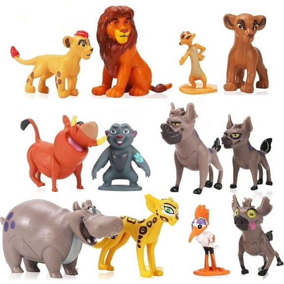12 Lion King Toys, 1-2.3 Inch Action Figures, Ideal for Holiday Decorations, Collections and Gifts