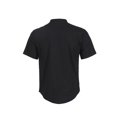 thumbnail image 3 of Honganda Men Short Sleeve Shirts Solid Band Collar Button Summer T-shirt, 3 of 6