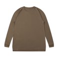 thumbnail image 1 of BADHUB Men's Long Sleeve Shirts Big & Tall Crew Neck Cotton Essential Pullover Athletic Performance Split Hem Sweatshirt Soft Causal Loose Top Spring Fall Deals L-5XL, 1 of 2