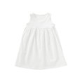 thumbnail image 1 of Robe Sans Manches pour Tout-Petites Filles, Tunique Unie, Robe Trapèze Évasée, Robe d'Été Fluide pour Enfants 1-8 Ans, 1 of 7