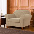 thumbnail image 2 of Subrtex Housse de Sofa en Jacquard Extensible à Rayures, 2 Pcs, 2 of 6