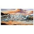 thumbnail image 2 of Chevaux des Vagues - Impression sur Toile d'Art Animalier, 2 of 3