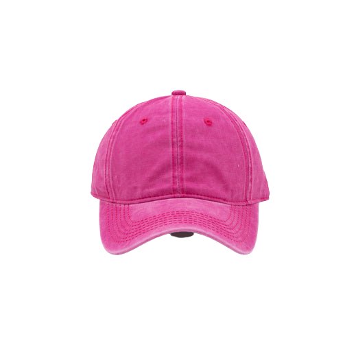 Plain Dyed Washed 100% Cotton Adjustable Baseball Cap Women & Men