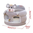 thumbnail image 2 of LOVEVER Cartoon Animals Support Sofa Chair Support Floor Seat Cartoon Animals Plush Toddler Sofa Chair Support Floor Seat Back Head Seat (just  no Fill), 2 of 5