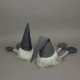 thumbnail image 4 of Set of 2 Garden Gnome Shelf Sitters, Grey Plush, Up to 19 Inch, 4 of 4