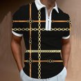 thumbnail image 2 of BOBOGOJP Polo T Shirts For Men Quick Dry Performance Polo Short Sleeve Collared Shirt (Black,XXL), 2 of 4