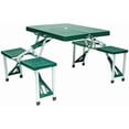 thumbnail image 1 of World Famous Green Folding Portable Picnic Table Set - 4 Person - Great for Kids, 1 of 4