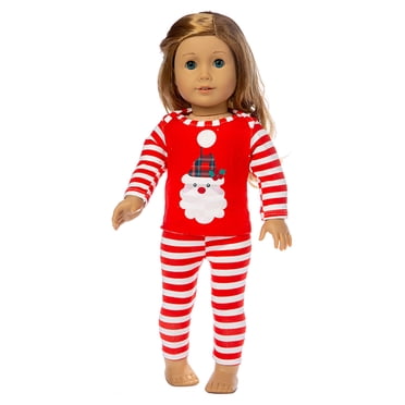 Tenue de Poupée de Noël Robe Vêtements Accessoires Lot pour Poupée de 18 Pouces American Girl Our Generation My Life