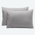 thumbnail image 1 of Bare Home Pillowcase Set - Envelope Closure - Premium 1800 Collection - Double Brushed - Ultra Soft - Standard Size, Light Gray, 2 Count, 1 of 6