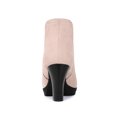 thumbnail image 4 of Unique Bargains Bottines Chelsea à Talons Blocs à Bout Rond pour Femmes Rose Poussière (Taille 9), 4 of 8