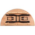 thumbnail image 3 of 48'' Half-Round Wood Folding Banquet Table, 3 of 9