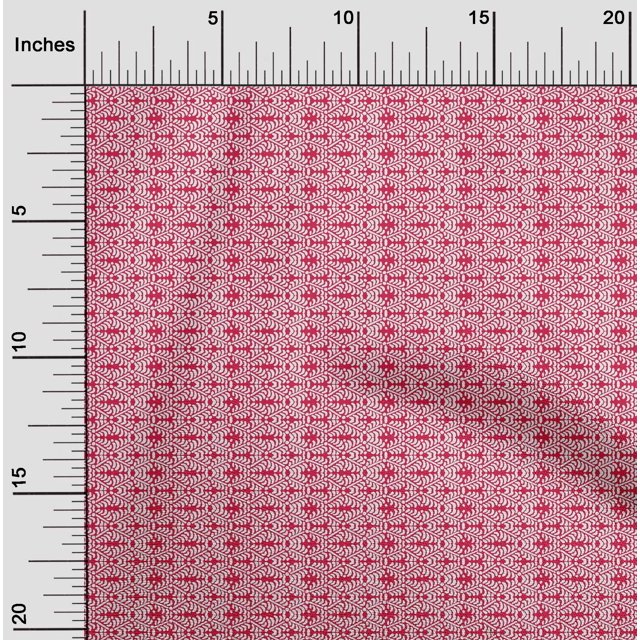 oneOone Cotton Silk Fabric Geometric Block Print Fabric By The Yard 42 Inch Wide