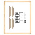 thumbnail image 1 of Unique Bargains Canvas Stretcher Bars Kit, 12x10 Inch Rectangle Solid Wood Frame for Paint, Prints, Oil Paintings, Wood Color, 1 of 5
