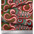 thumbnail image 3 of Soimoi Rayon Crepe Fabric Artistic Paisley Decor Fabric Printed Yard 46 Inch Wide, 3 of 3
