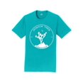 thumbnail image 1 of Gravity Outdoor Co. Joshua Tree Mens T-Shirt - White Logo - Aqua - Large, 1 of 1