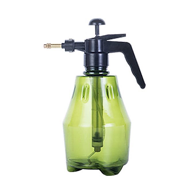 Coofit 1.5L Gray Green Plastic Stainless Steel Plant Mister Hand Pump