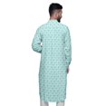 thumbnail image 4 of Atasi Kurta Asymétrique en Rayonne pour Homme, Kurta Chemise Longue Décontractée Imprimée, 4 of 6