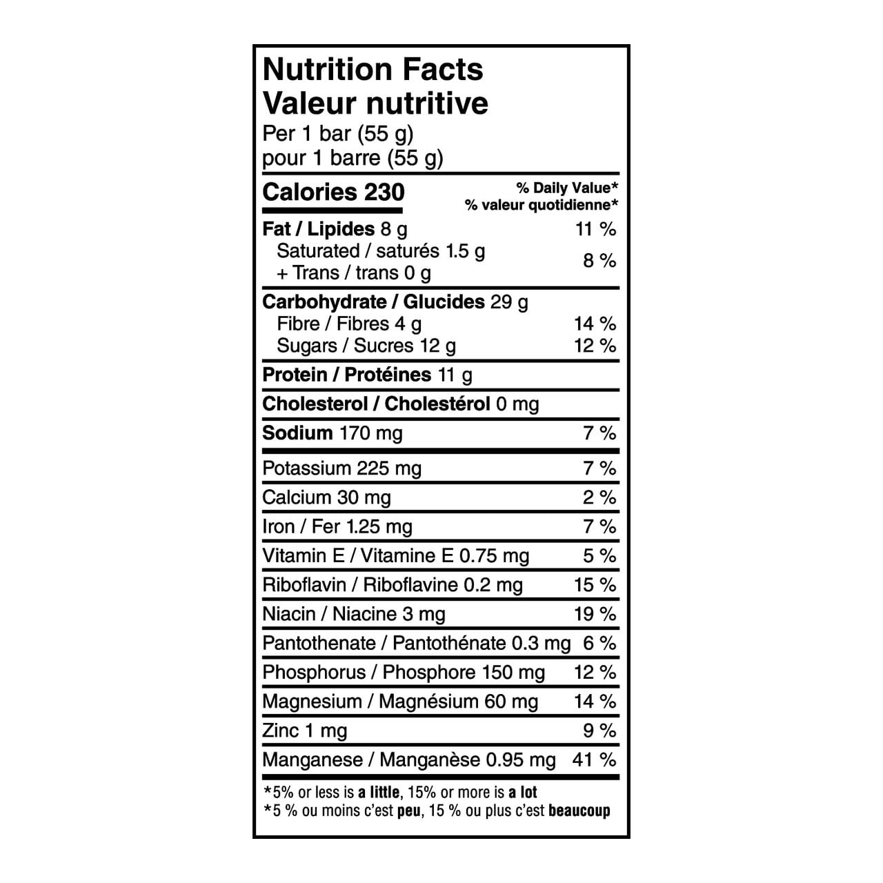 RXBAR® barre energetique miel, cannelle et beurre d’arachide 5 x 55 g