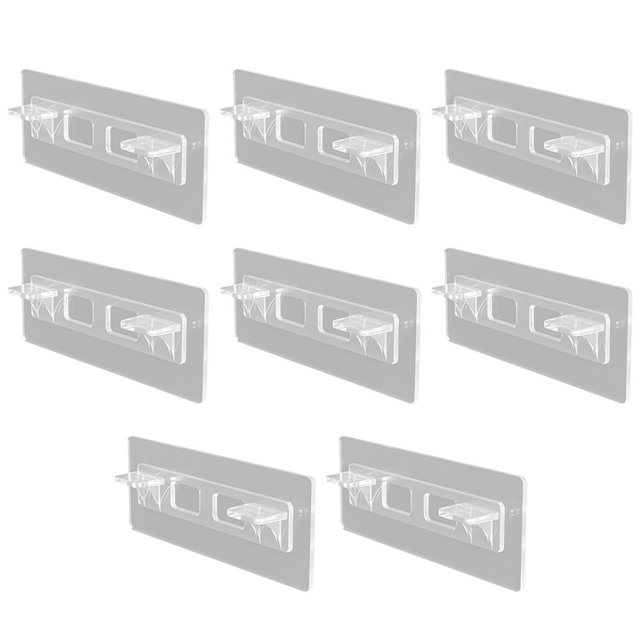 6/8pcs Shelf Support Free\-punching Removable Rack Pegs Plastic Wardrobe Partition Brackets Cabinet for Bathroom Bedroom Type 2 4pcs