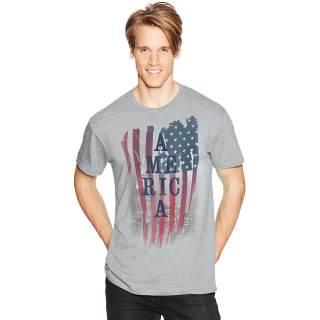 Hanes Mens Graphic Tee, 3XL, America US