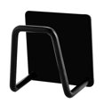 thumbnail image 1 of Product Category Rack Storage 2 – Kitchen Stainless Steel Sponge Holder and Dishcloth Brush Caddy Black Finish Practical Countertop Organizer for Cleaning, 1 of 7