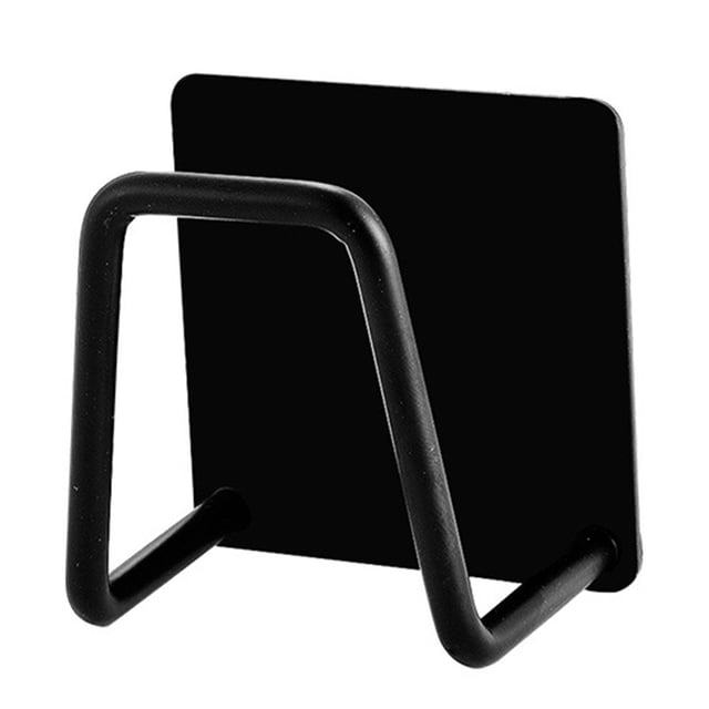 Product Category Rack Storage 2 – Kitchen Stainless Steel Sponge Holder and Dishcloth Brush Caddy Black Finish Practical Countertop Organizer for Cleaning